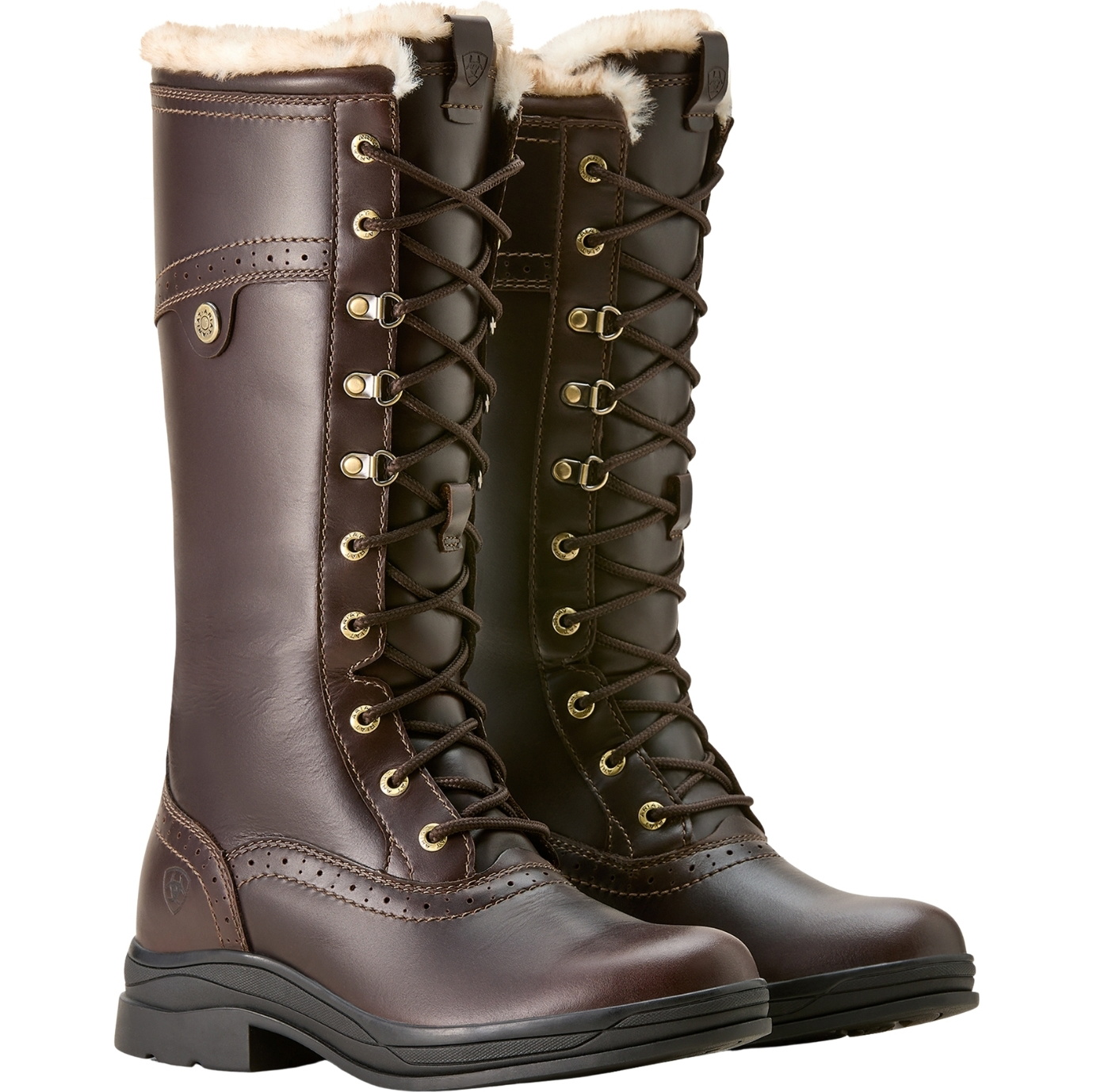 Ariat Womens Wythburn II Sherpa Waterproof Tall Country Boots 10053840 - Dark Mocha